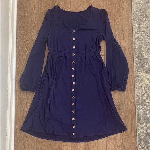 Long sleeve Button Down Dress - Picture 1 of 4